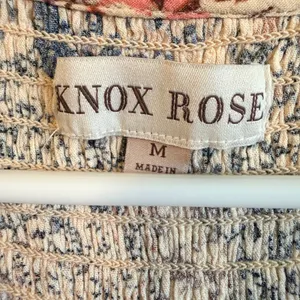 Knox‎ Rose Medium Floral Surplice Wrap Front Blouse Multicolor Boho Top Size M thumbnail 3