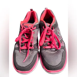 Skechers Flex Sole 11727 Sneakers Lightweight Memory Form 7.5 Grey/Pink Orange thumbnail 4