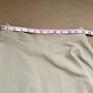 Charlotte Russe Ribbed Knit Skater Skirt Tan Women Size M thumbnail 5