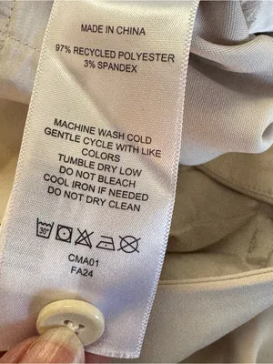 Quince Stretch Crepe Pleated Wide Leg Pants Cream (Sand) Size 10 Trousers thumbnail 5