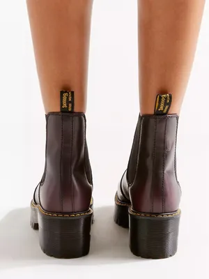 Dr Martens Rometty vintage burgundy Chelsea grunge boots size 10 thumbnail 2