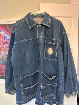 Vintage denim jacket Blue Size L thumbnail 1