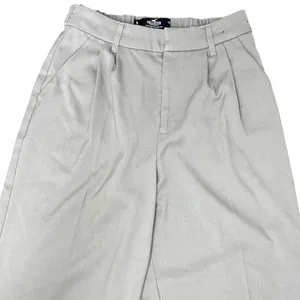 Hollister ultra high rise gray wide leg pants trousers minimalist casual small thumbnail 2