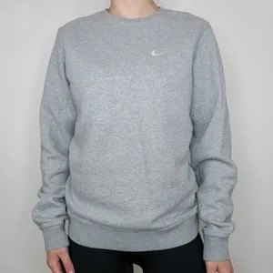 Vintage Y2K Nike Embroidered Swoosh Gray Sweatshirt thumbnail 2