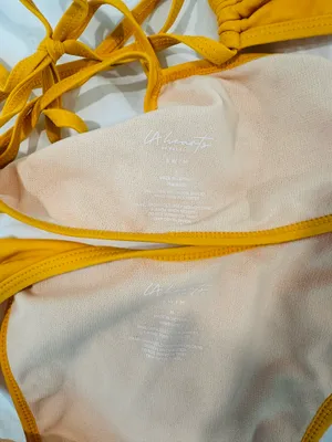PacSun LA Hearts Bikini Set Yellow thumbnail 3