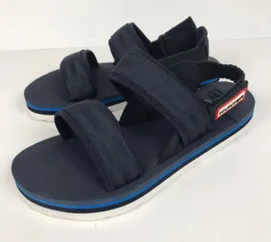 Hunter Original Beach Summer Sandals Navy Blue Size 6 W NEW thumbnail 1