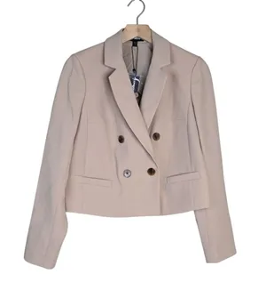 Express Women's S Tailored Double-Breasted Lined Cropped Blazer NEW thumbnail 1