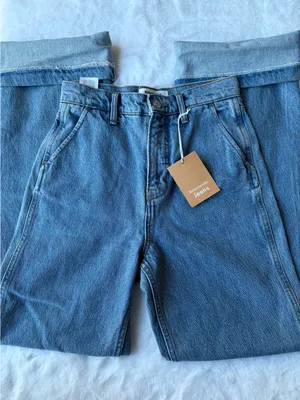 Reformation Light Blue High-Rise Wide-Leg Jeans thumbnail 3