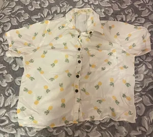 Button down pineapple shirt thumbnail 1