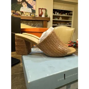 Seychelles Adapt Raffia Mules Sandal Natural Size 8.5 Beachy Coastal Neutral thumbnail 5
