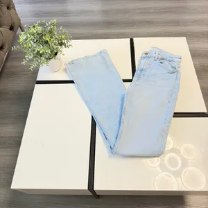 Zara High Waisted Flare Jeans Light Wash Size 6 EUR 38 thumbnail 6