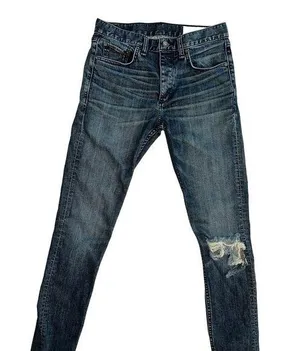 Rag & Bone Fit 1 Skinny Jeans Size 29x32, distressed thumbnail 1