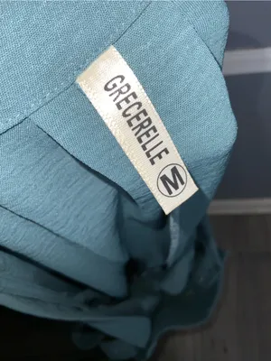 Grecerelle Sleeveless Teal Pinafore Romper with Front & Side Pockets- Medium thumbnail 8