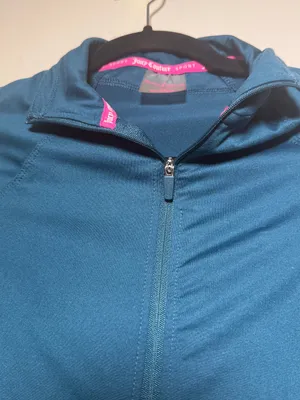 Juicy Couture Sport Womens Teal Full-Zip Performance Jacket XS Activewear thumbnail 2