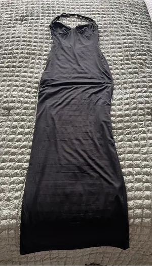Princess Polly Black Halter Maxi Dress thumbnail 1