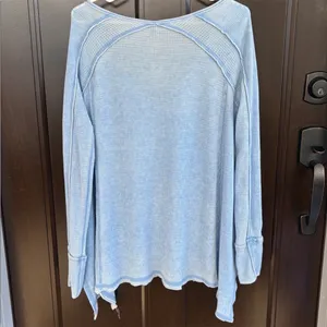 NWT Free People Pacific Thermal Long Sleeve Top Generous Size Small thumbnail 11
