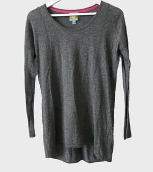 C&c California Long Sleeve Hi-Low Cashmere Blend thumbnail 1