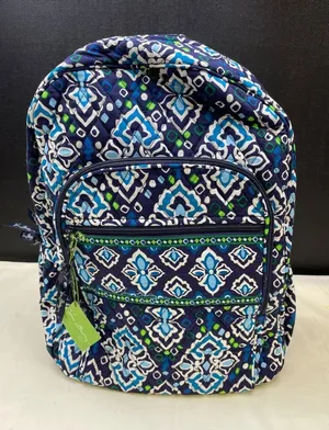 Vera Bradley Ink Blue Women's Floral Campus Backpack SKU 6098 thumbnail 1