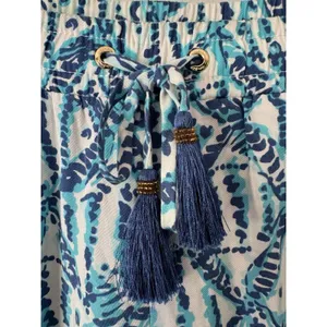 Lilly Pulitzer Piper Island Jogger Pants Sparkling Blue Hook Up Size Medium thumbnail 5