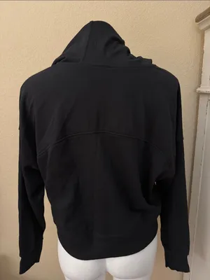 DKNY Black Zip Hoodie with Drawstring thumbnail 6