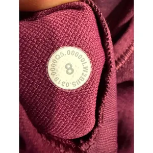 Lululemon‎ Ebb to Train Bra Size 8 Magenta Purple High Neck Racerback Sports Bra thumbnail 5
