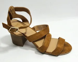 ‎Brash Block Heel Brown Sandals Size 8 thumbnail 1