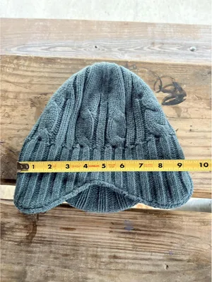Carhartt Fleece Lined Cable Knit Ear Flap Beanie OSFA thumbnail 4