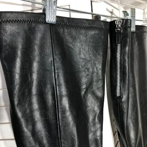 Franco Sarto Artise Over The Knee Boots Black Leather 9.5 thumbnail 5