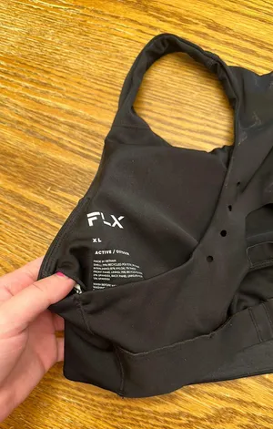 F L X Black Sports Bra thumbnail 3