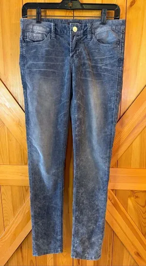 Dear John Marbled Grayish Blue Low Rise Lightweight Corduroy Jeans Size 27 (7302 thumbnail 1