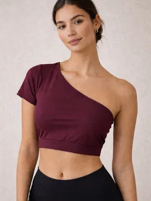 Victoria Sport One-Shoulder Crop Top Sz L by Victoria’s Secret thumbnail 1