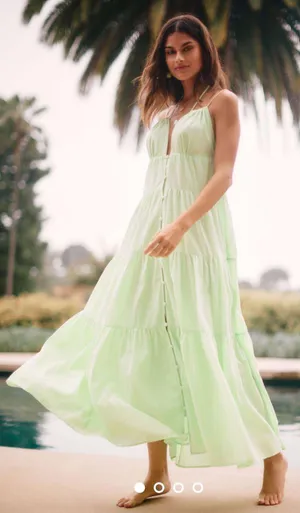 Anthropologie Charlie Holiday Priscilla Dress Maxi 2 thumbnail 1