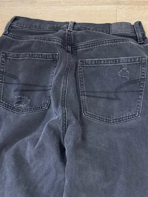 American Eagle Black Highest Rise 90’s Boyfriends Jeans thumbnail 7