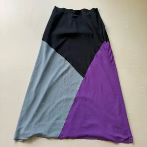 vintage DKNY colorblock maxi skirt thumbnail 1