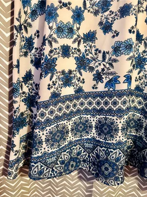 Show Me Your Mumu | Kylie Lace Up Dress in Casablanca Blues, Small thumbnail 4