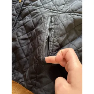 Ralph Lauren Women Quilted Jacket Size‎ Large Button Front Pockets Classic READ thumbnail 7