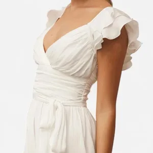Selfie Leslie Whimsy Ruffle baby doll Dress– White bridal graduation XS thumbnail 3