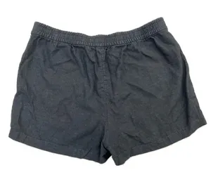 J Crew Linen & Viscose Blend Drawstring Shorts Size M Black thumbnail 4