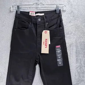 Levis Mile High Super Skinny Jeans Womens 24 Black Extra High Rise Slim Stretch thumbnail 5