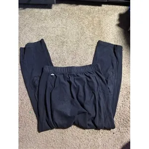 Columbia Womens Black Fleece Pants Elastic Waist‎ Straight Leg Lounge Hiking M thumbnail 4