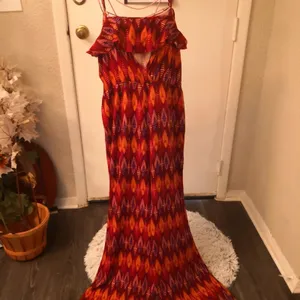 Hot Swag Multi-Color Keyhole Back Jumpsuit M Dopamine Boho Coconut Girl Prints thumbnail 5