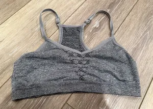 Gray Women's Bralette Sports Bra thumbnail 1