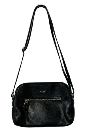 LODIS Black Women Leather, Lined, Crossbody Handbag‎ Shoulder Strap Designer thumbnail 1