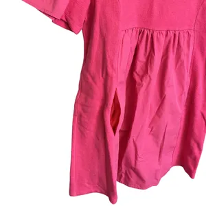 English Factory Pink Mixed Media Ruffle Sleeve Babydoll Mini Dress SY218D XS thumbnail 4