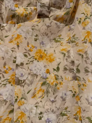 Astr Cream Floral Sweetheart Mini Dress with‎ Yellow Accents small nwt thumbnail 3