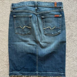 7 For All Mankind Blue Jean Skirt - Size 28 thumbnail 2