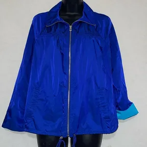 Women’s Chico’s coat size 1 NWOT functioning, pockets, zipper,‎ & waist cinch thumbnail 1