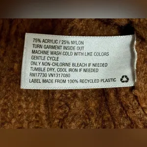 Universal Threads Brown Knit V-Neck Long Sleeve Sweater thumbnail 6