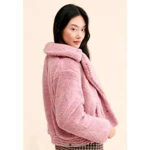 Free People Joplin Cozy Jacket in Pink size M thumbnail 5