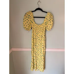 NWT‎ FAITHFULL THE BRAND Bette Floral Midi Dress in Yellow Size M (US 6) $189 thumbnail 10